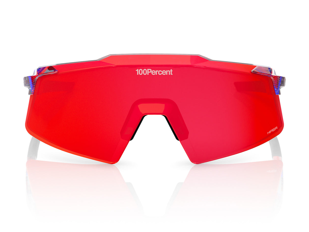 100% Aerocraft FDJ - HiPER Fire Red Mirror Lens - Gloss Translucent Red/Blue
