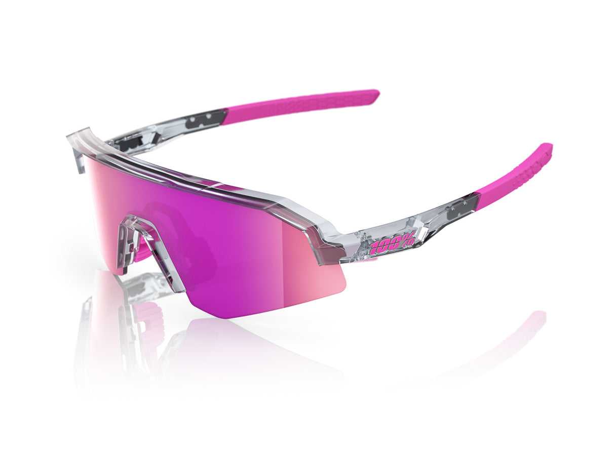 100% Slendale XS/Youth - Multilayer Mirror Lens - Polished Translucent Grey