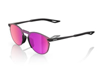 100% Legere Round - Mirror Lens - Soft Tact Black/Purple Mirror