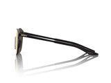100% Legere Round - HiPER Gold 24K Mirror Lens - Matte Black