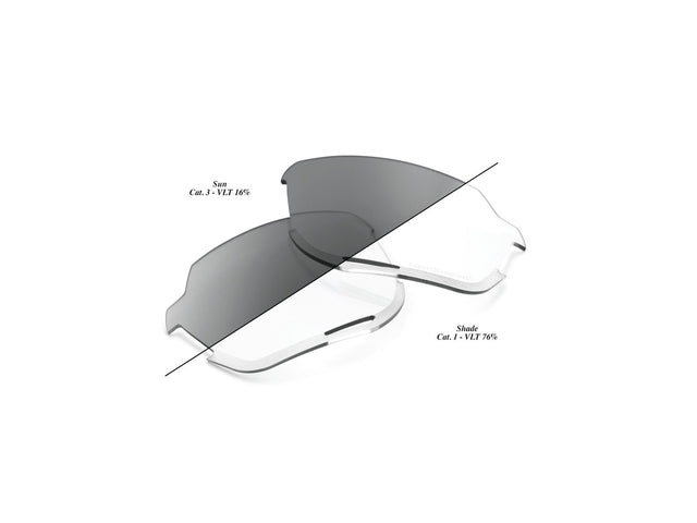 100% Norvik - Photochromic Replacement Lens - clear smoke