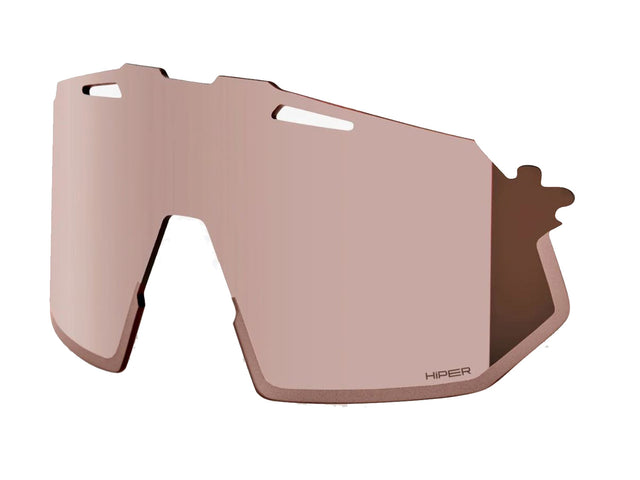 100% Hypercraft SQ Polycarbonat - HiPER Mir Replacement Lens - Crimson Silver