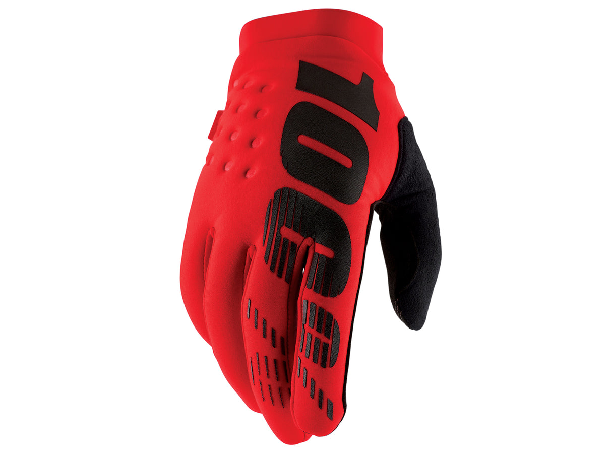 100% Brisker Cold Weather Glove - red