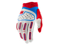 100% Airmatic 2 Gloves - Red / White / Blue
