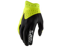 100% iTrack Gloves - Black/Fluo Yellow