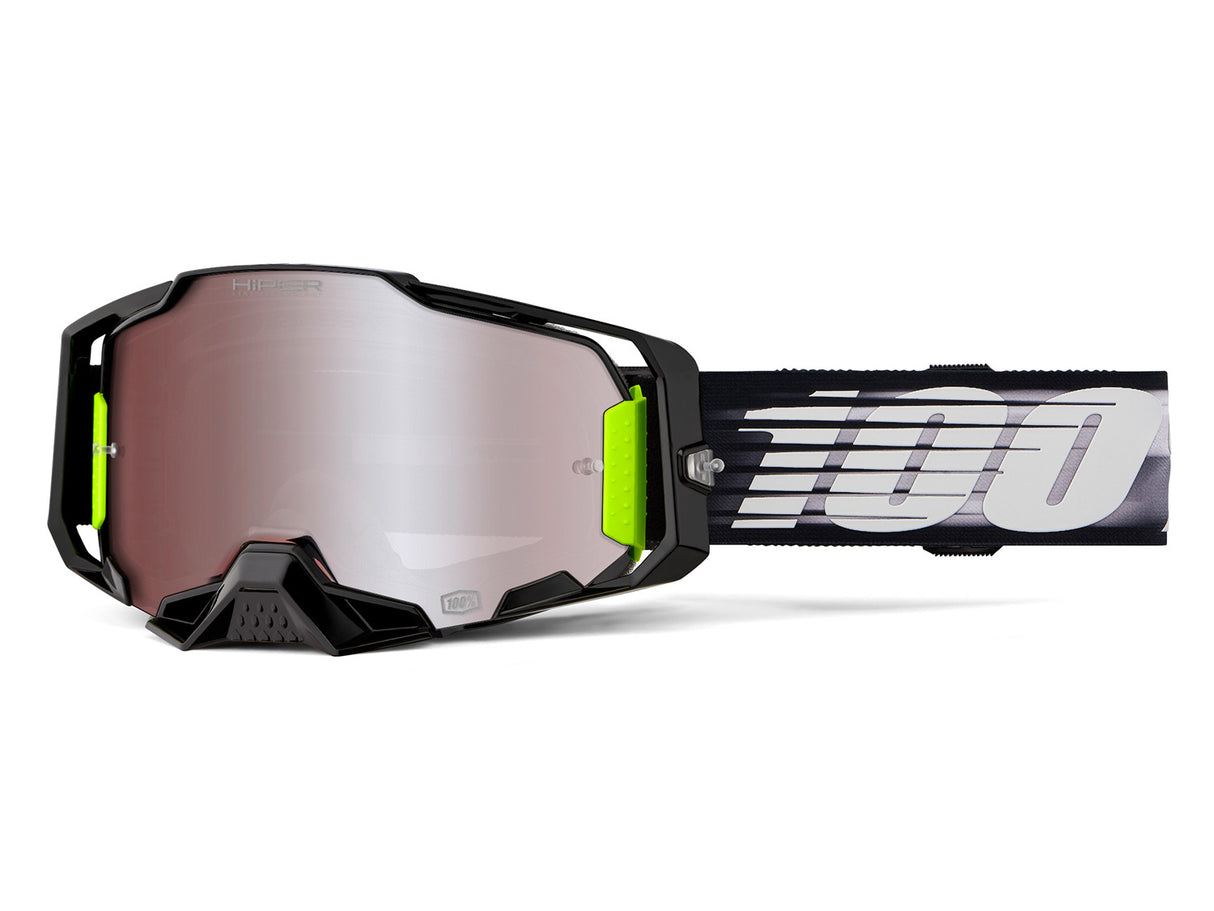 100% Armega HiPER Goggle - Mirror Lens - Lightspeed - 2024
