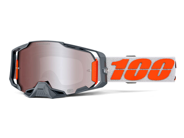 100% Armega HiPER Goggle - Mirror Lens - Silver - 2024