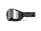 100% Strata 2 Goggle - Mirror Lens FA23 - black