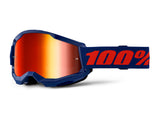 100% Strata 2 Goggle - Mirror Lens FA23 - navy