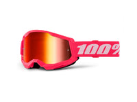 100% Strata 2 Goggle - Mirror Lens FA23 - pink