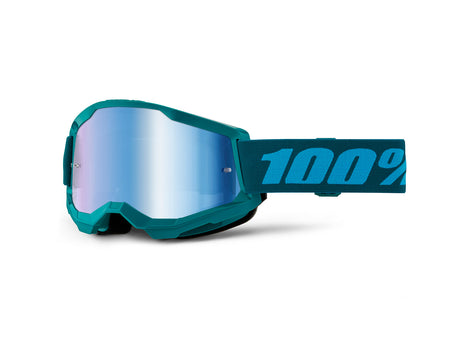 100% Strata 2 Goggle - Mirror Lens FA23 - Stone / Blue Mirror