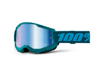 100% Strata 2 Goggle - Mirror Lens FA23 - Stone / Blue Mirror