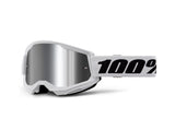 100% Strata 2 Goggle - Mirror Lens FA23 - white