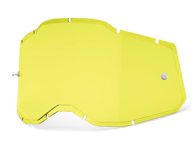 100% Gen. 2 Injected Clear Replacement anti fog lens - yellow