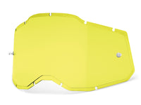 100% Gen. 2 Injected Clear Replacement anti fog lens - yellow