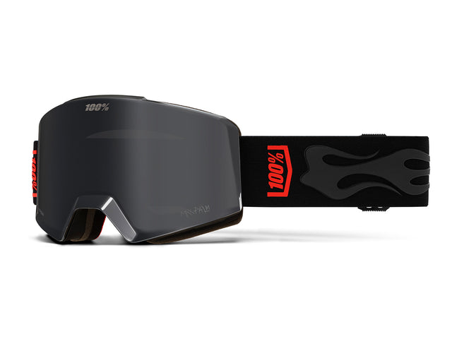 100% NORG HiPER snow goggle, Max Palm - Mirror Black Lens