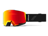 100% NORG HiPER snow goggle, Essential Black - Red ML Mirror - HiPER Vermillion w/Red ML Mi