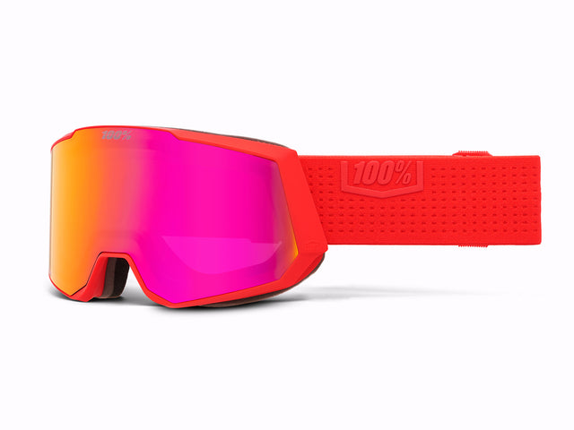 100% SNOWCRAFT XL HiPER snow goggle,Hiboo - Mirror Dark Red Lens