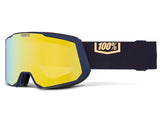 100% SNOWCRAFT XL HiPER snow goggle,Night Show - Mirror Yellow Gold