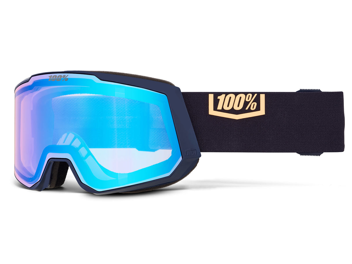 100% SNOWCRAFT XL HiPER snow goggle,Night Show - Mirror Yellow Gold