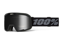 100% VALNOR snow goggle, Base Black - Dark Smoke Lens