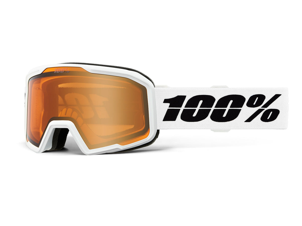 100% VALNOR snow goggle, Base White - Amber Lens
