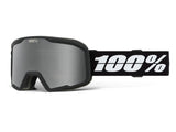 100% VALNOR snow goggle, Black - Mirror Silver Lens