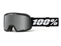 100% VALNOR snow goggle, Black - Mirror Silver Lens
