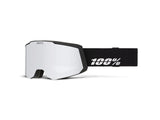 100% SNOWCRAFT S HiPER snow goggle,Black/Silver - Mirror Silver