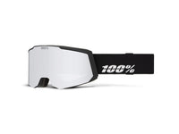 100% SNOWCRAFT S HiPER snow goggle,Black/Silver - Mirror Silver