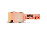 100% SNOWCRAFT S HiPER snow goggle,Safari - Mirror Peach Lens - Safari - Peach Mi ML