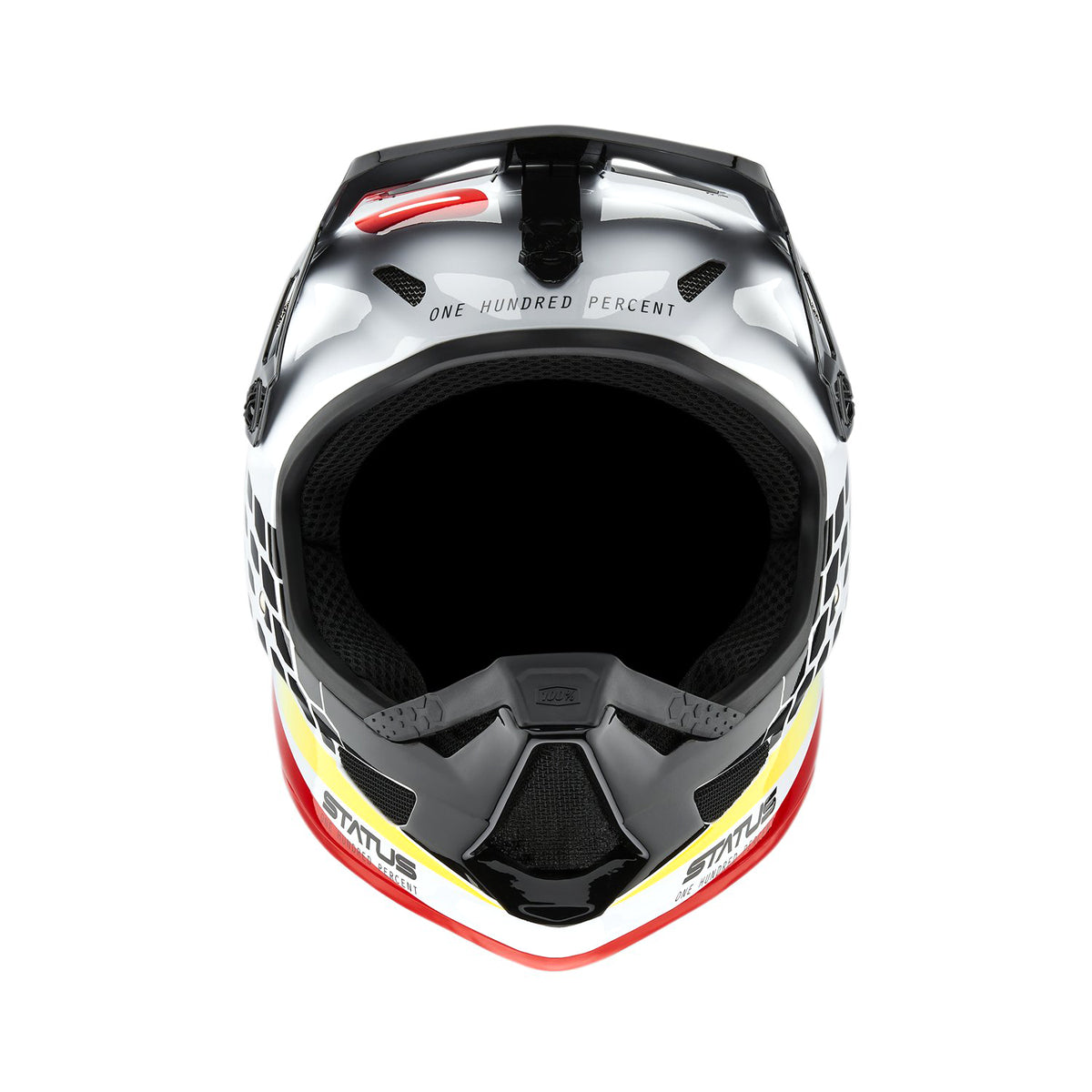Status Helm Pacer - Weiß/Schwarz/Rot