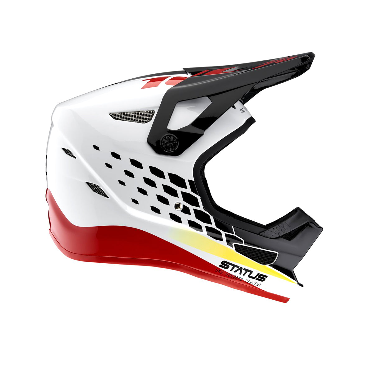 Status Helm Pacer - Weiß/Schwarz/Rot