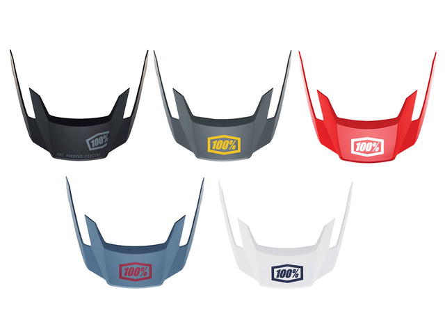 100% Altec 2020 V2 replacement visor, size S/M and L/XL - charcoal
