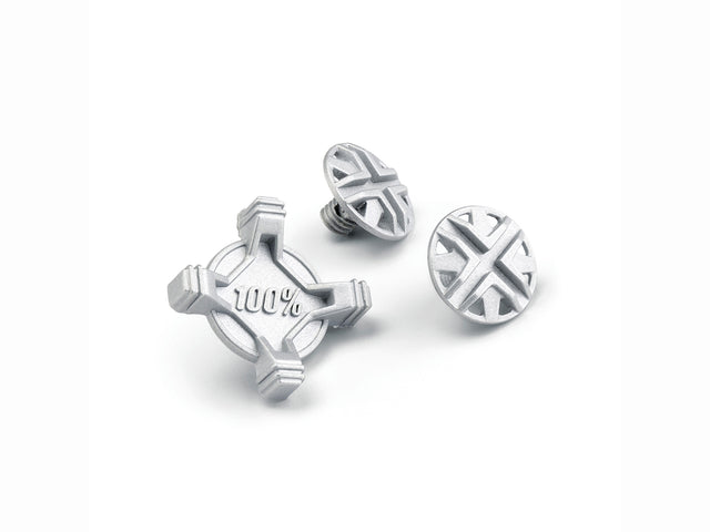 100% Status visor screw kit - silver