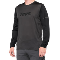 Maglia a maniche lunghe Ridecamp Nero/Grigio