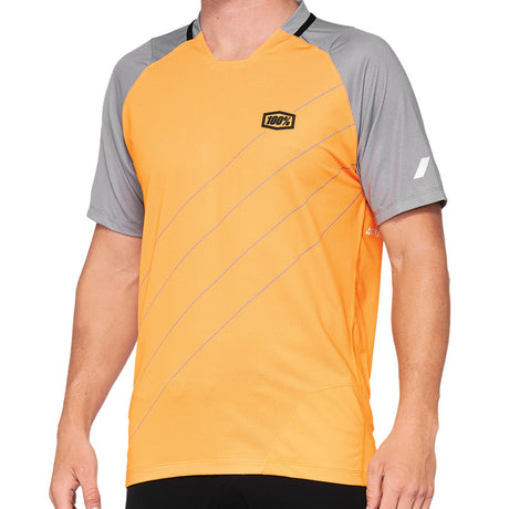 Celium - Kurzarm Trikot - Orange/Grau