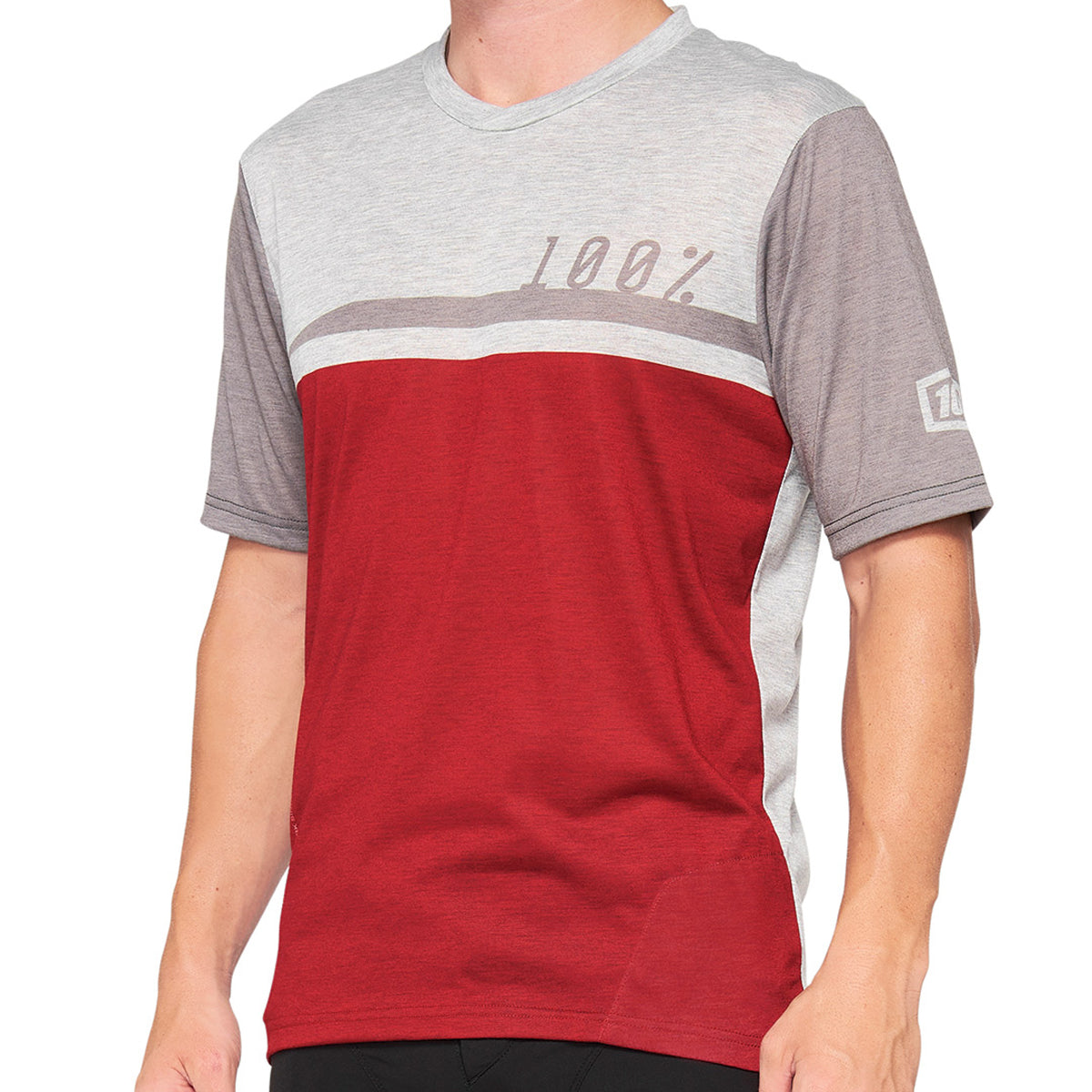 Airmatic - Kurzarm Trikot - Cherry/Grey - Rot/Weiß/Grau