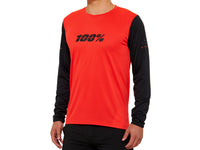 100% Ridecamp Long Sleeve Jersey - Red/Black