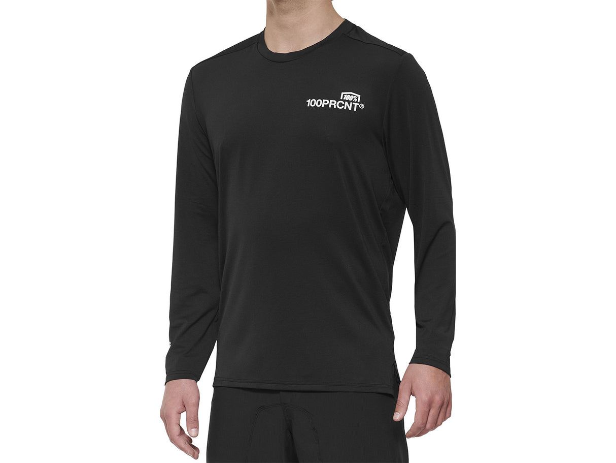100% Airmatic Long Sleeve Jersey - black