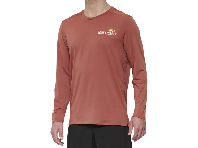 100% Airmatic Long Sleeve Jersey - Cardinal