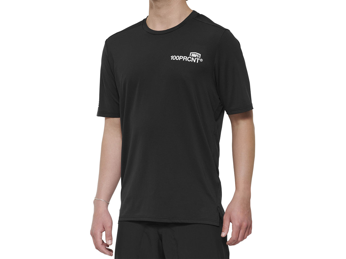 100% Airmatic Short Sleeve Jersey - black