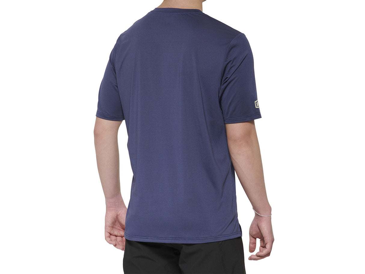 100% Airmatic Short Sleeve Jersey - Indigo