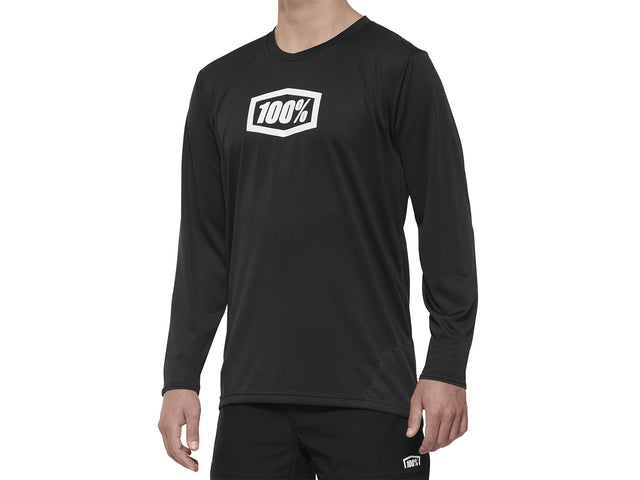 100% Ridecamp Long Sleeve Jersey - black