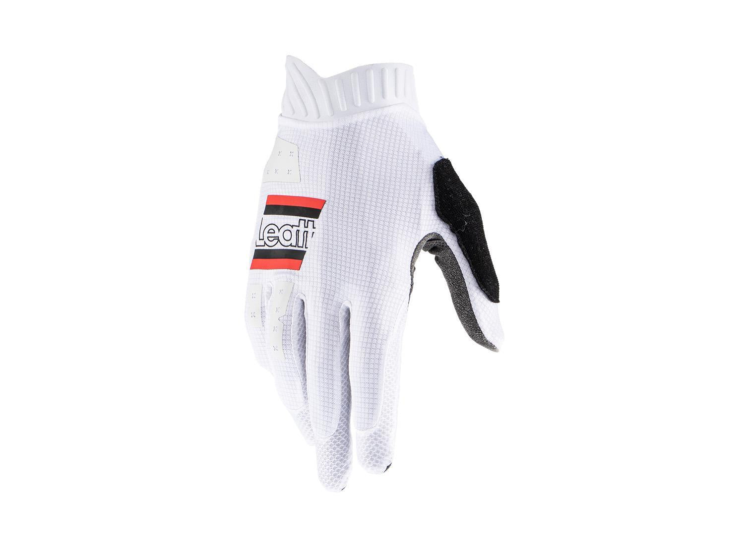 weiße fahrradhandschuhe Leatt Fahrradhandschuh MTB 1.0 GripR White Borgen E-Bike Displayschutz geeignet Bebé Rim colors:Turquoise