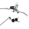 Tech 4 V4 disc brake steel braided line - silver / black 