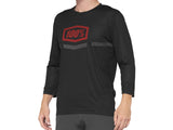 100% Airmatic 3/4 Sleeve Jersey - black/red