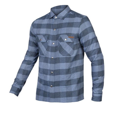 Hummvee Flanellhemd - Ensign Blau