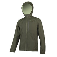 Chaqueta impermeable con capucha Hummvee - Verde botella 