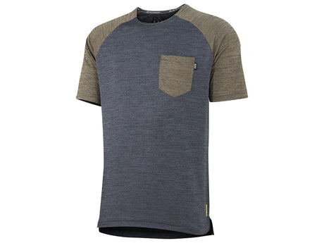 Flow X Kurzarm Trikot - Graphit/Khaki